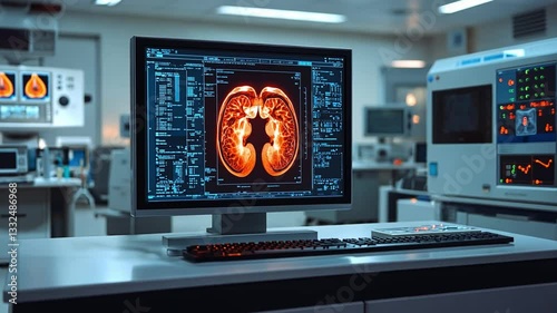 Wallpaper Mural Advanced medical imaging displayed on a modern hospital computer in 4K resolution Torontodigital.ca