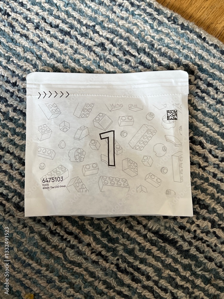 Obraz premium London March 14, 2025 White Lego bag 