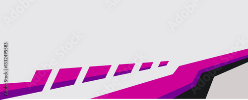 Car decal wrap design vector. Graphic abstract stripe racing background kit designs for vehicle, race car, rally and livery