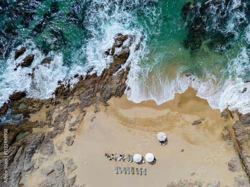 Foto baja california sur pacific beach drone landscape san jose del cabo san lucas