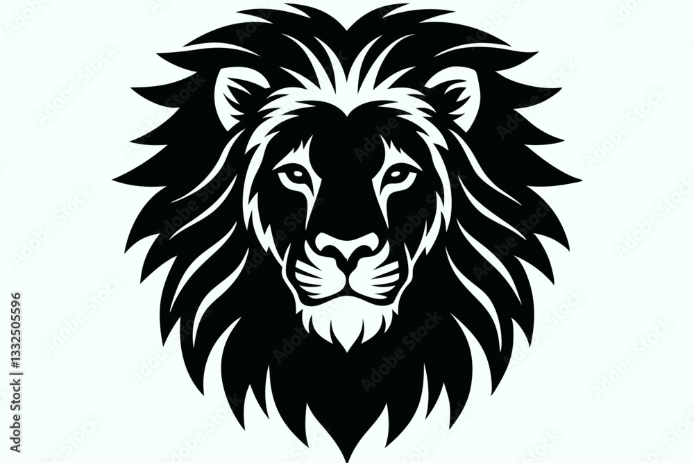 Obraz premium A high-quality vector illustration featuring detailed animal heads including wild and domestic species. Perfect for logo design, tattoo art, educational materials,