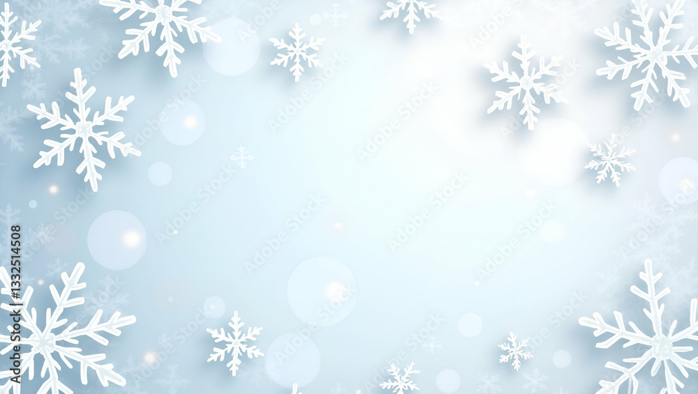 Dreamy Winter Snow Pattern with Soft Snowflakes & Frosty Textures for Serene Stock Design Dreamy Winter Snow Pattern with Soft Snowflakes & Frosty Textures for Serene Stock Design
