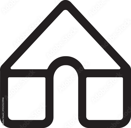 Minimalist social media icon, menu, profile, home шсщт