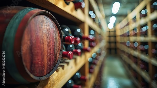 Wine barrel cellar storage