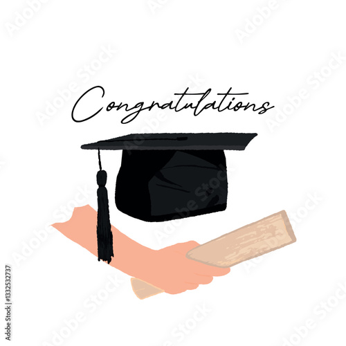 graduation cap clipart