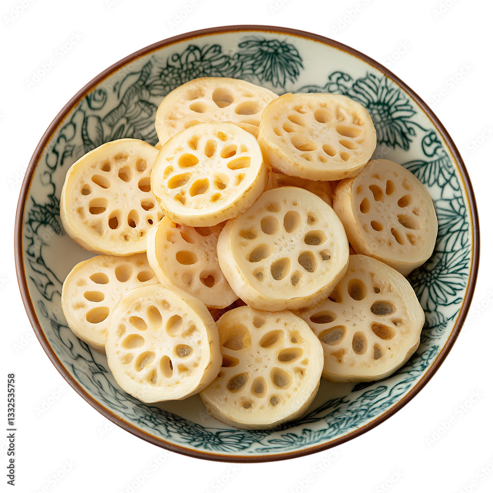 A Bowl of Sliced Cheese Isolated on Transparent Background A Bowl of Sliced Cheese Isolated on Transparent Background