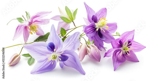 Beautiful Colorful Columbine Flowers