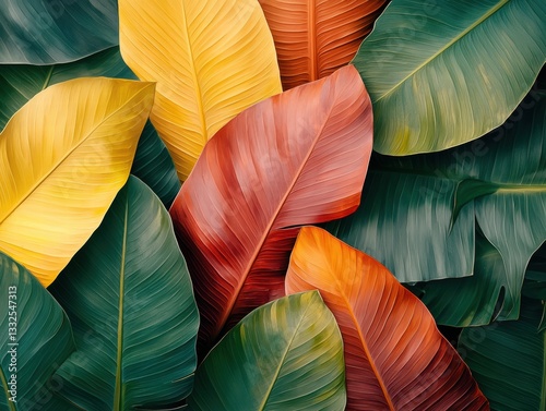 Close-up view of a bunch of green leaves capturing the essence of nature's foliage