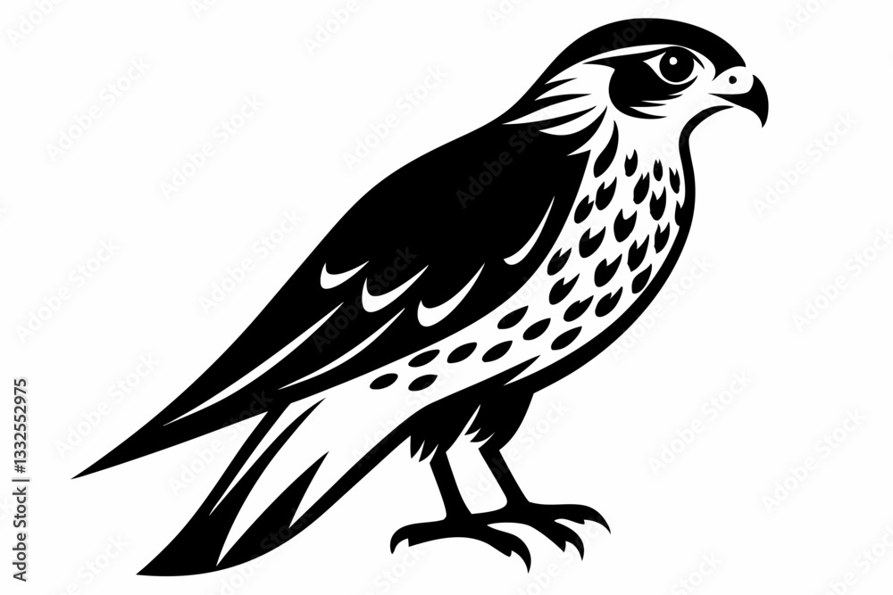 kestrel bird line art silhouette vector illustration kestrel bird line art silhouette vector illustration