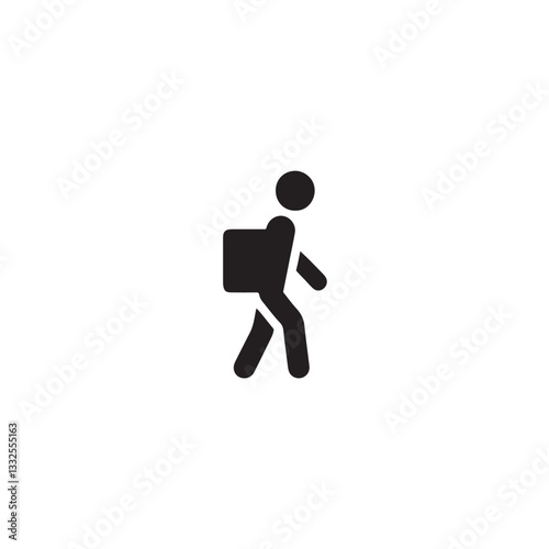 easy to carry icon silhouette vector image