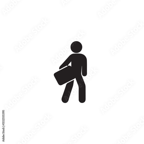 easy to carry icon silhouette vector image
