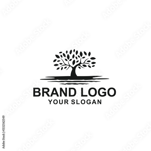 tree silhouette logo illustration