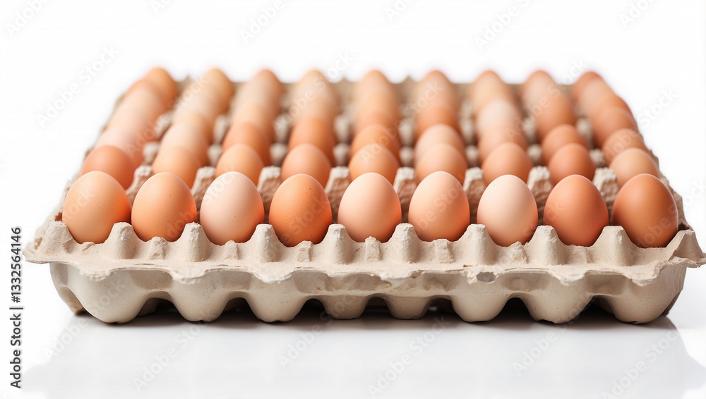 Functional Egg Tray Isolated on White for Kitchen Organization Functional Egg Tray Isolated on White for Kitchen Organization