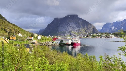 Lofoten Norwegian islands typical Nordic landscape