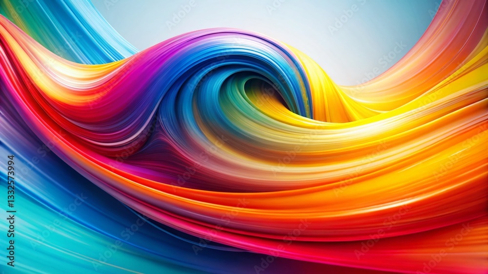 Obraz premium Vibrant Colorful Abstract Swirl Motion Background - Dynamic Artistic Design