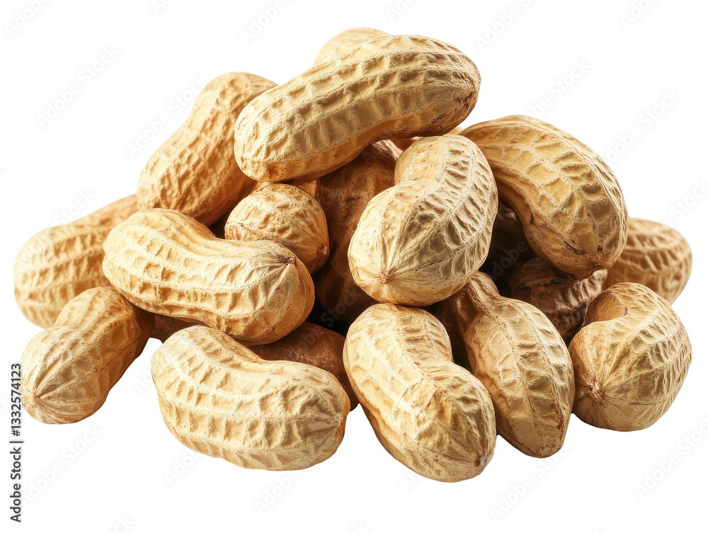 Isolated Pile of Peanuts Isolated Pile of Peanuts