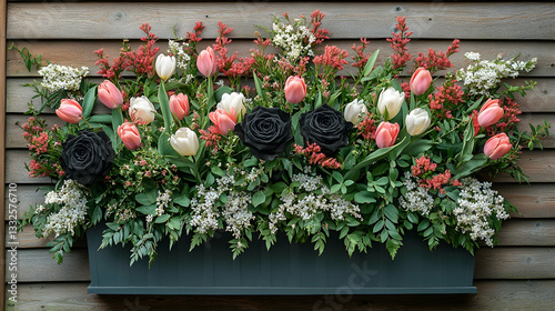 Spring flower arrangement