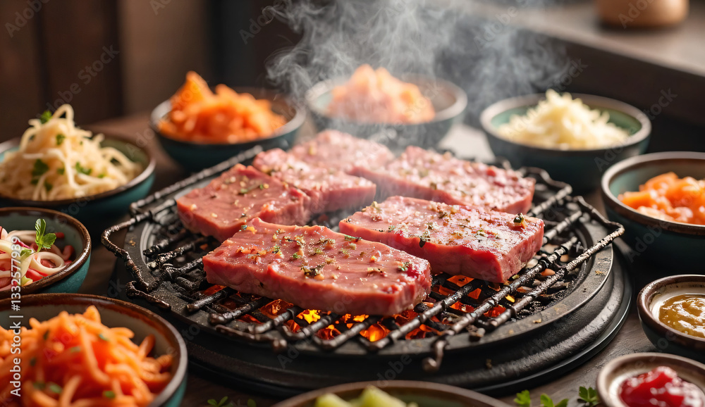 Fototapeta premium Korean BBQ Feast