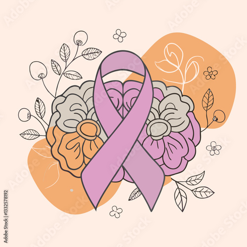 Mental health awareness day vector illustration icon elements symbols