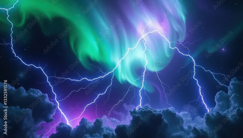 Galactic Storm, Interstellar Clouds, Space, Digital Art, Cosmic Environment, Awe-Inspiring Viewpoint