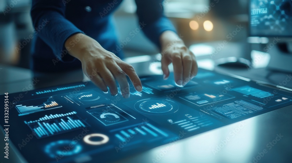 marketing strategy Concept. Chart with keywords and icons. hands on working desk doing business marketing strategy Concept. Chart with keywords and icons. hands on working desk doing business