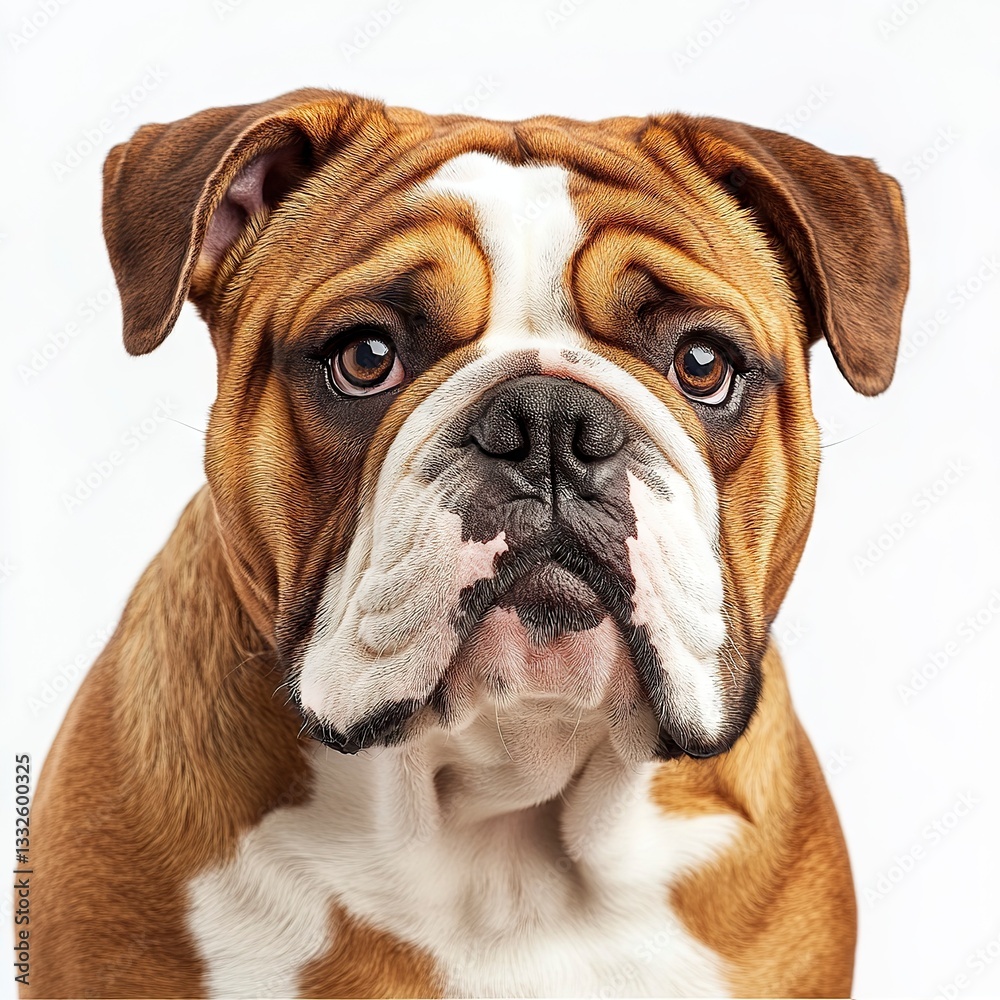 Fototapeta premium Photo of Bulldog isolated on white background