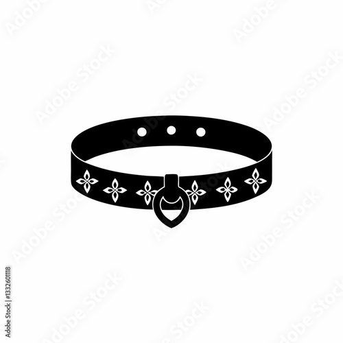 creative details Choker Icon vector illustration