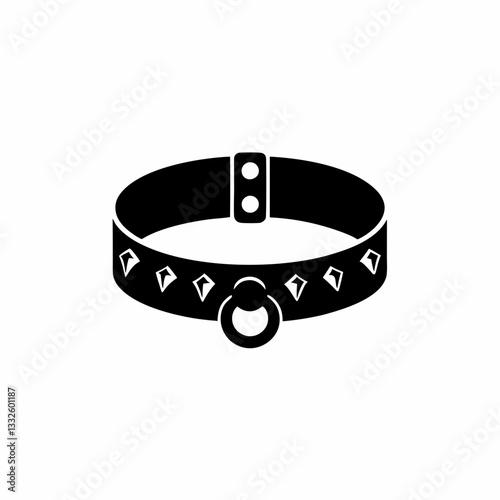 creative details Choker Icon vector illustration