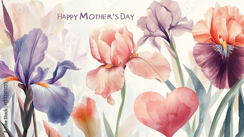 vintage floral background happy mothers day