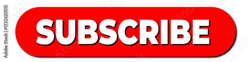 Papier peint Red subscribe button png for youtube creators and video vloggers