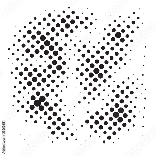 Halftone screen Circle dot vector illustration art Basic RGB