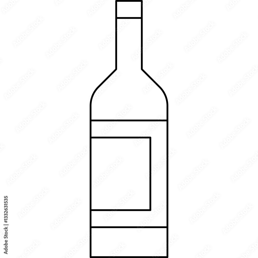 Drink Bottle icon single vector illustration Drink Bottle icon single vector illustration