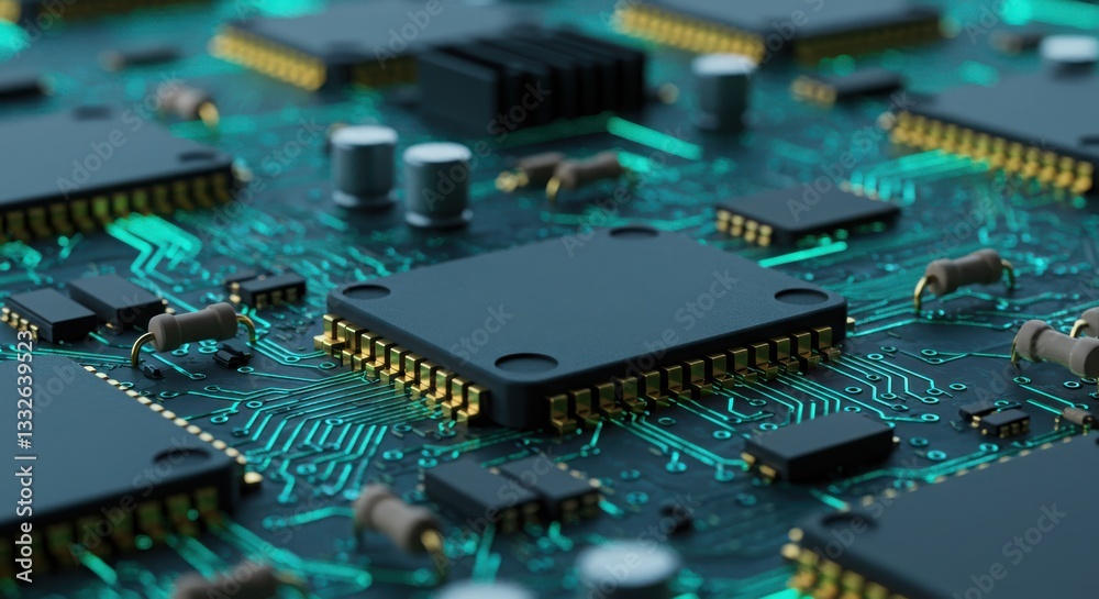 Obraz premium electronic circuit board