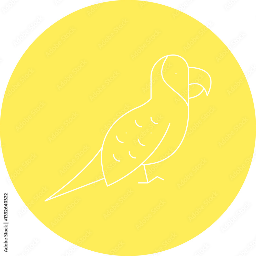 Parrot icon single vector illustration Parrot icon single vector illustration
