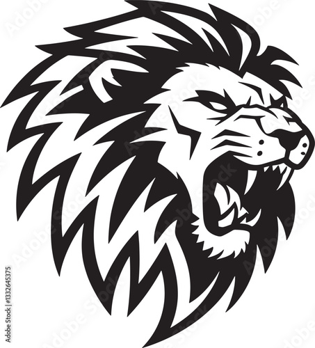 lion head vector