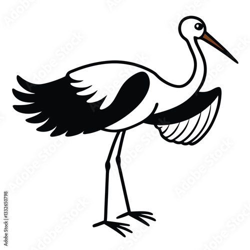stork delivering a baby