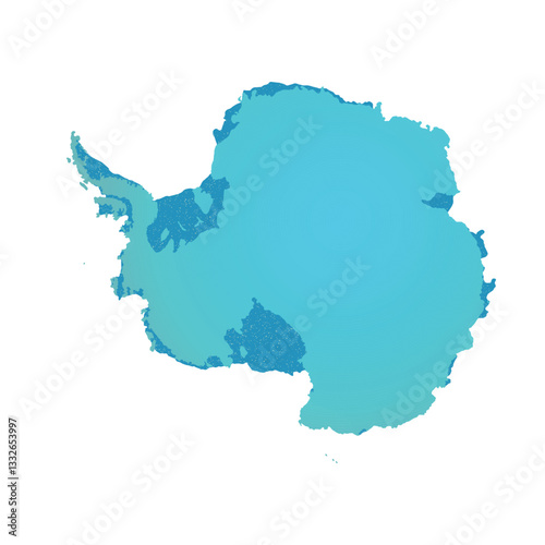 Map of Antarctica, sign silhouette. World Map Globe. Vector Illustration isolated on transparent background. Antarctic continent.