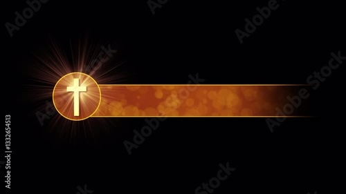 Holy cross lower third for Holy Week