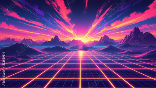 sunrise over mountains