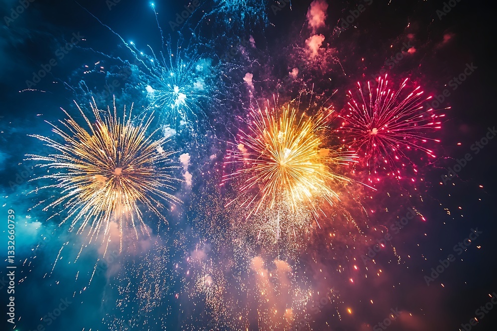 Spectacular Fireworks Night Festival Celebration