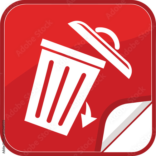 Red delete icon
