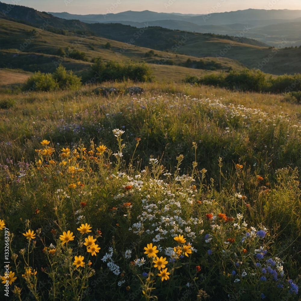 Fototapeta premium meadow with flowers