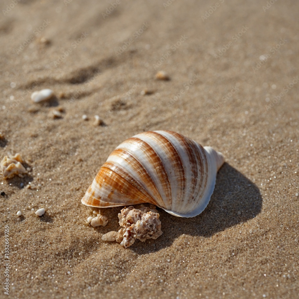 shell on the sand shell on the sand