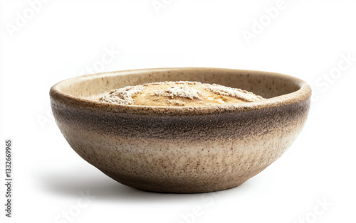 Golden Crusted Maori Rewena Bread Served for a Special Occasion Isolated on transparent background. Isolated on transparent background. photo