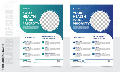 Creative  Modern Minimalistic Medical Healthcare Flayer Design