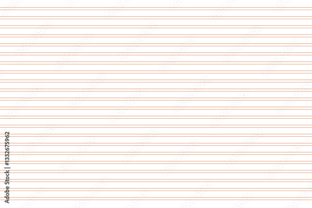 Naklejka premium Grid paper. Abstract striped background with color horizontal lines. Geometric pattern for school, wallpaper, textures, notebook. Lined paper blank isolated on transparent background.