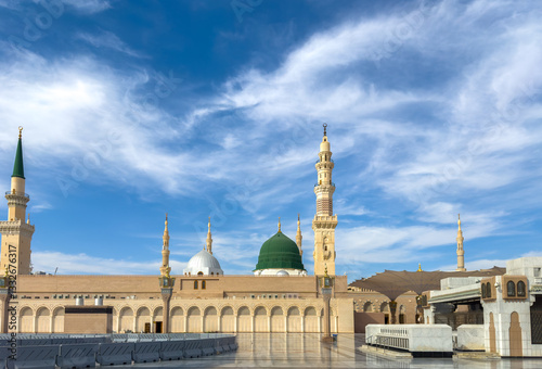 Canvas Print The Green Dome of Al-Masjid an-Nabawi, Medina