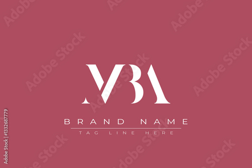 MBA abstract letter logo design. This logo is designed by three abstract letters.
