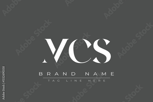 MCS abstract letter logo design. This logo is designed by three abstract letters.