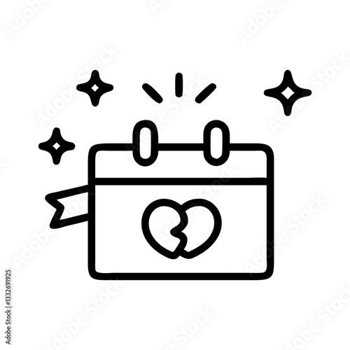 anniversary special occasions icon, anniversary special occasions flat illustration - simple vector illustration of anniversary special occasions , perfect for icons and logos